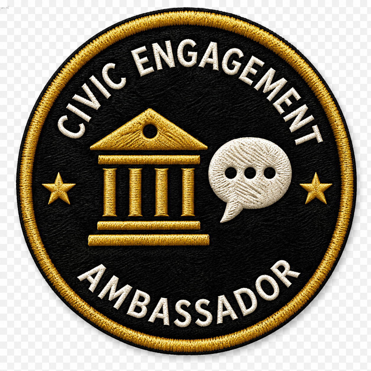 Civic Engagement Ambassador achievement badge
